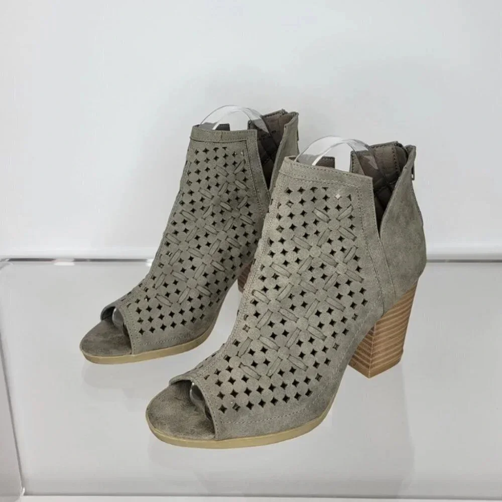 Sugar Open Toe Booties - Picture 1 of 10